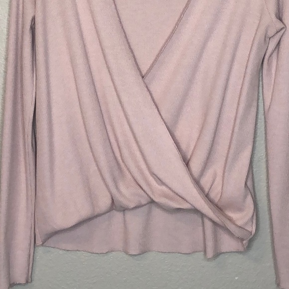 Urban Outfitters Pink Thermal Wrap Blouse - Picture 4 of 8